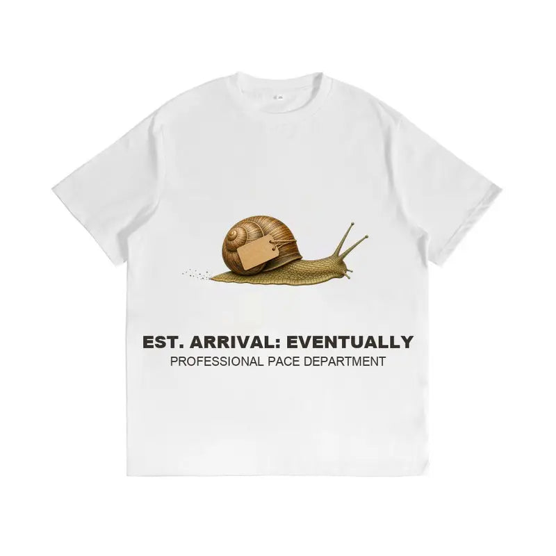 Men's Cotton Printed Crew Neck Short-Sleeve Slow Motion Turtle Graphic T-Shirt - Casual Retro Streetwear Top, Cargo-Inspired Sporty Chic, Comfortable Fit, Easy to Pair with Joggers, Ideal for Gifting