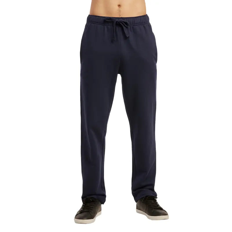 Men's Soft Cotton Drawstring Jogger Pants - Elastic Waist Drawstring, Pockets, Regular Leg, Casual Fitted Trousers, Solid Plain, S-3XL Menswear Bottoms