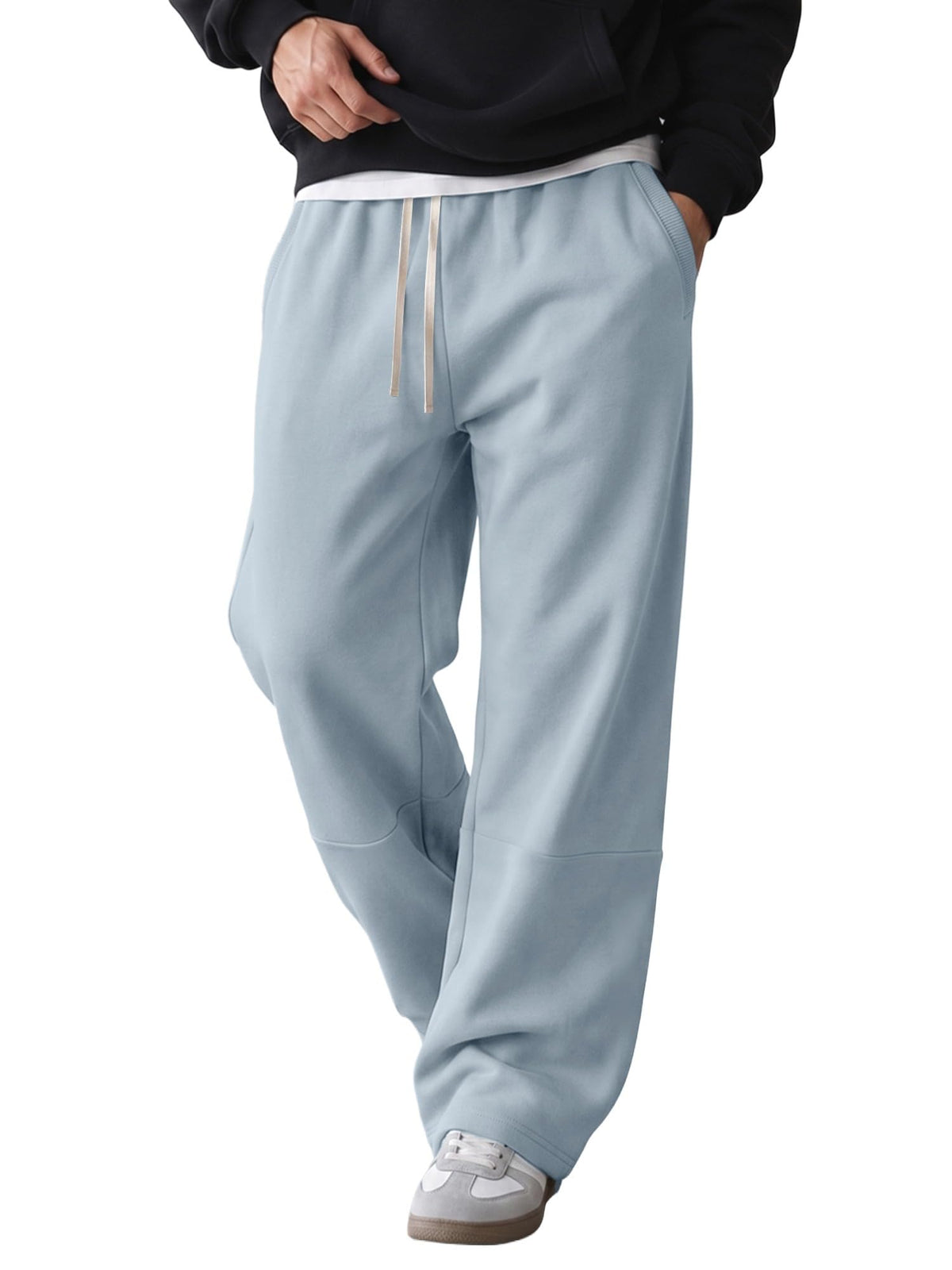 JMIERR Men's Baggy Sweatpants Straight Leg Drawstring