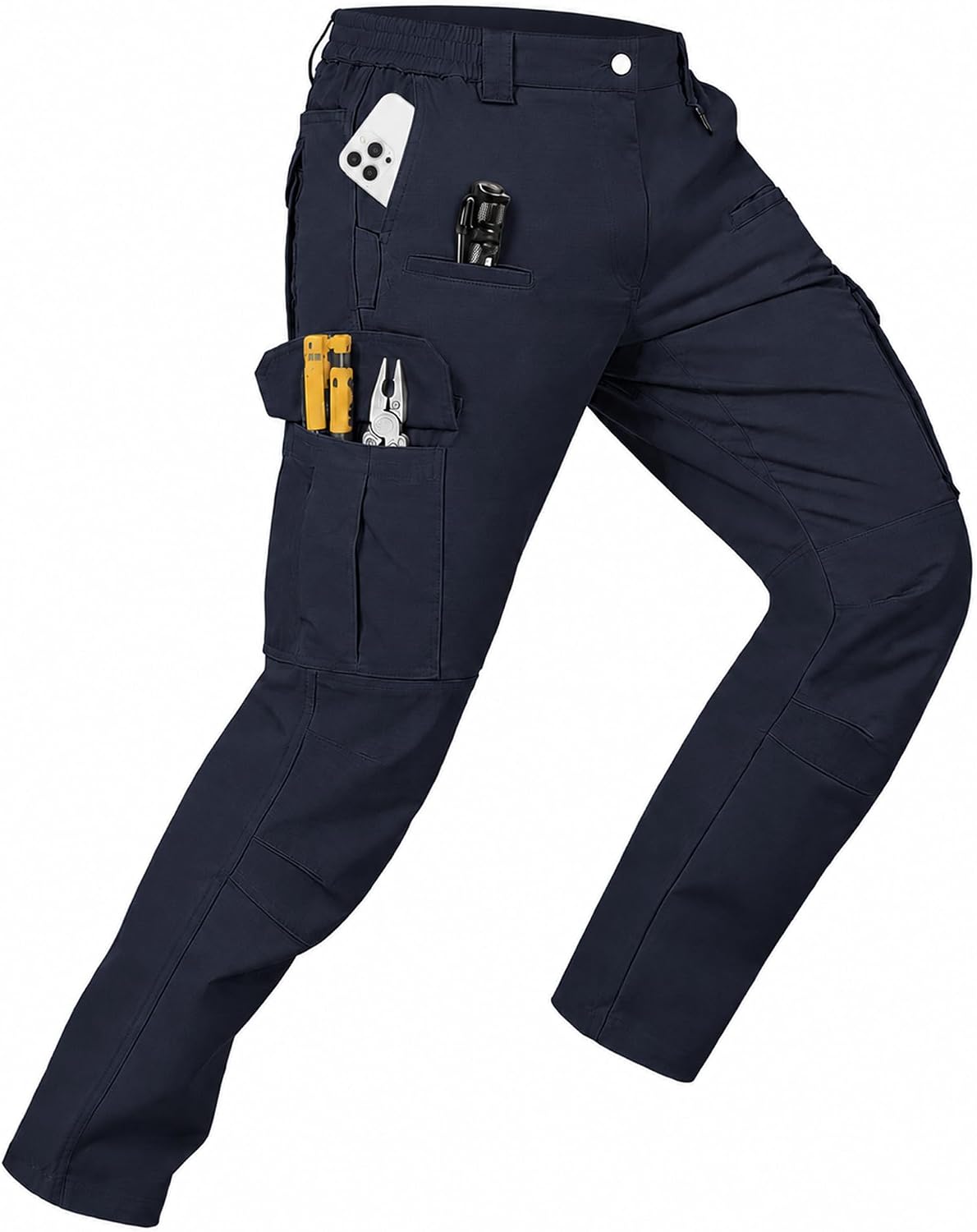 MOURCE Tactical Pants for Men Stretch Cargo Ripstop Waterproof Work Outdoor