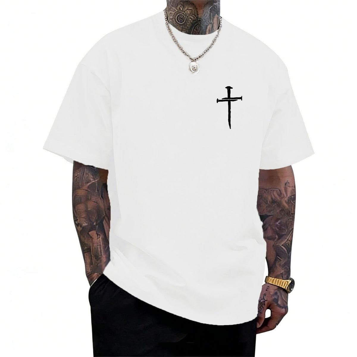 Christian Shirts for Men Jesus Cross Casual Tops