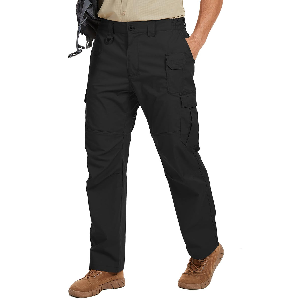 Mens Cargo Pants Tactical Cotton Flex Stretch BDU Outdoor Hiking Work Pants