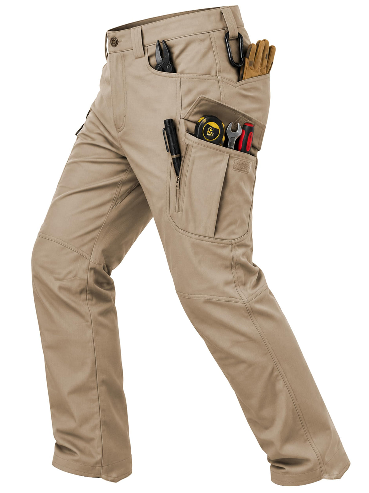Men's Tactical Cargo Pants Stretch Ripstop Hiking Work Pants with 9 Pockets