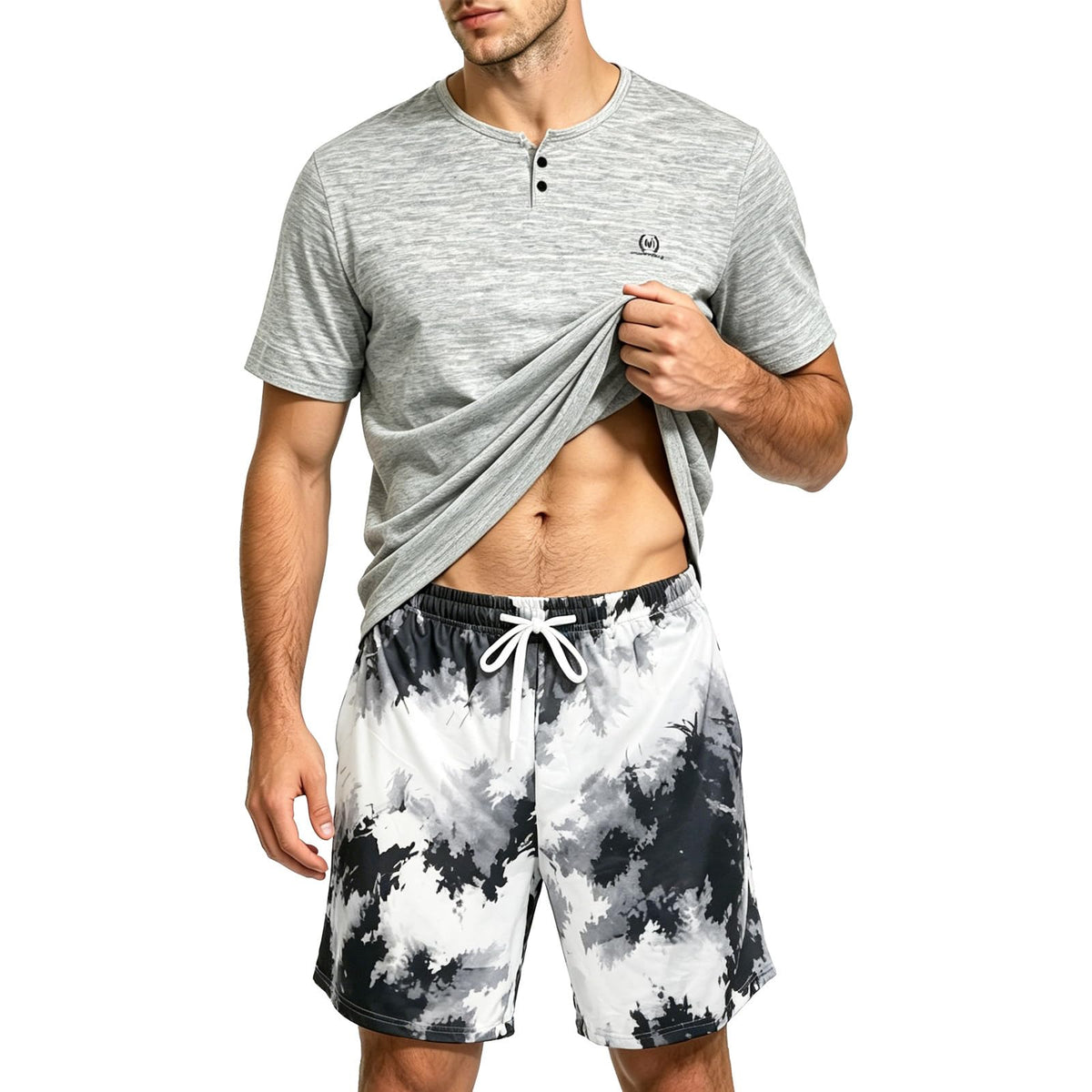 Men's Pajama Lounge Set - Soft 2 Piece Casual Sleepwear