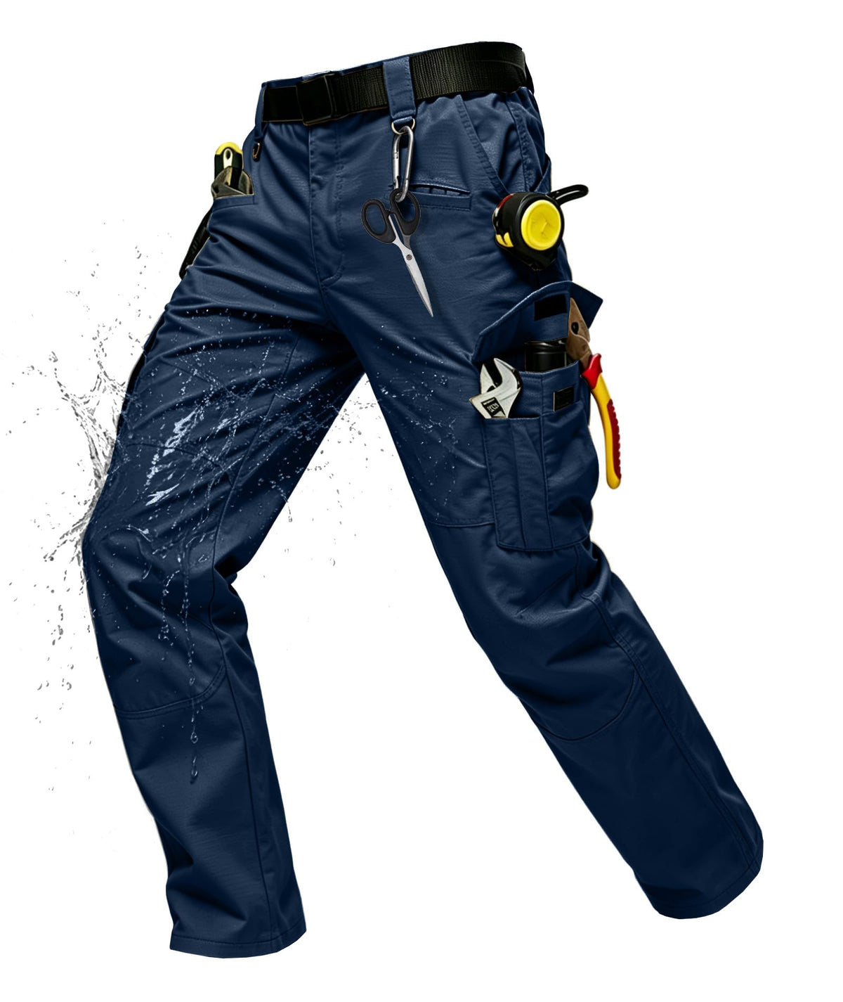 SWISSWELL Mens Tactical Cargo Work Pants Water Resistant Ripstop 10 Pockets