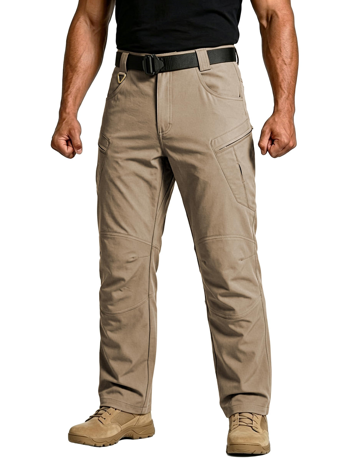 Men's Tactical Cargo Work Pants Lightweight Hiking Fishing Pants Stretch