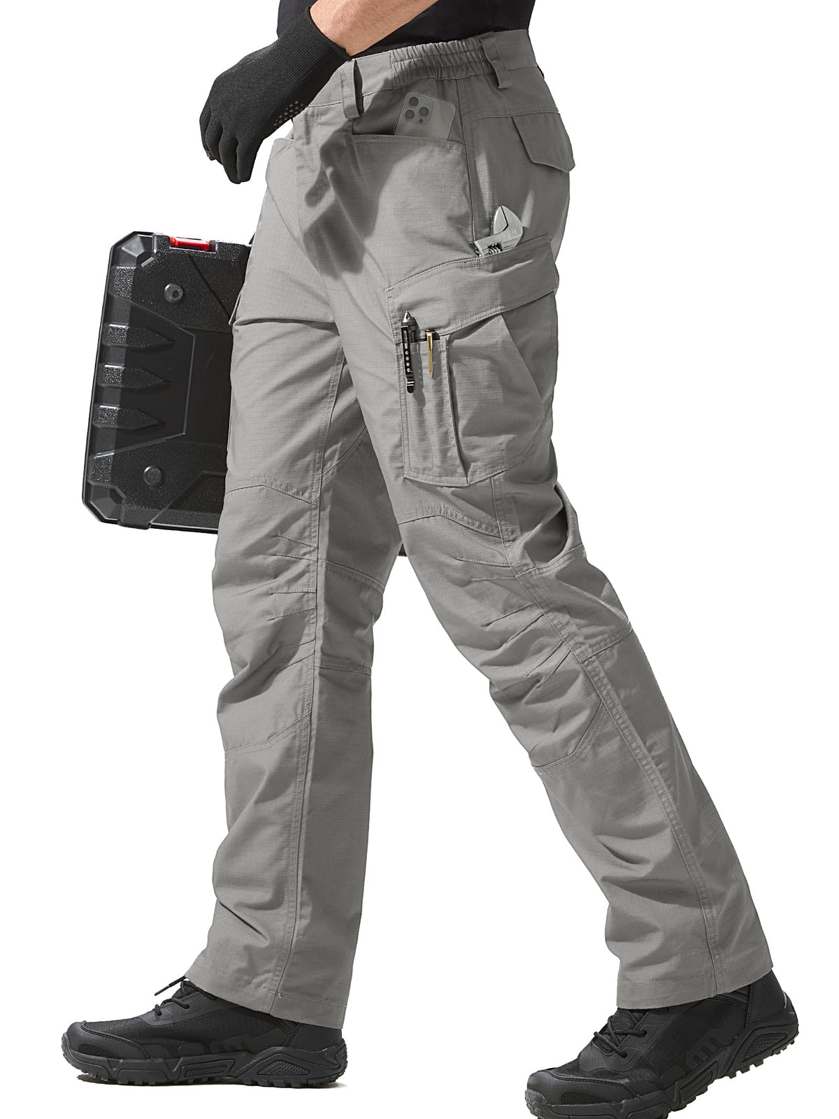 FREE SOLDIER Men's Tactical Pants Ripstop Work Cargo Hiking Pants
