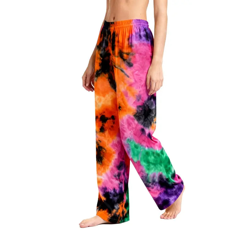 Holafish Pajama Pants Sleepwear Plaid Lounge Pant ,Plaid Tie-Dye Lounge Sleep Pants - Casual & Comfortable Loungewear Bottoms