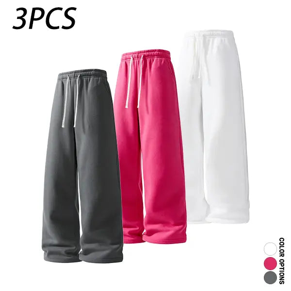 Men’s casual minimalist comfortable long pants for spring and autumn, featuring an elastic waistband with tie closure, a loose fit suitable for sports and fitness, versatile everyday casual long pants.