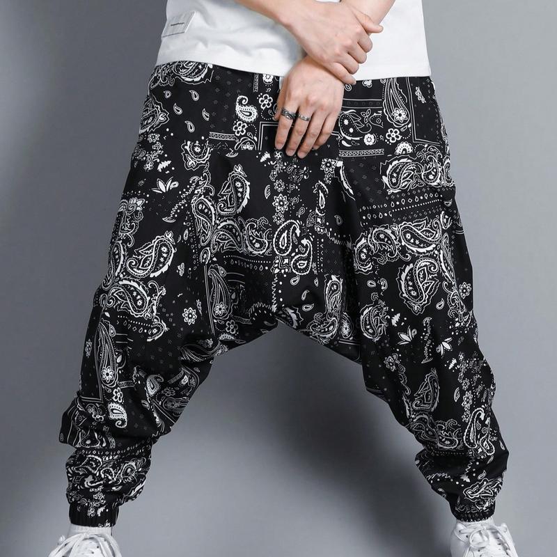 Men's Loose-Fit Straight Cut Pants - Light Outdoor Hiking Trousers for Running, Everyday Wear, Hiking / Light Outdoor