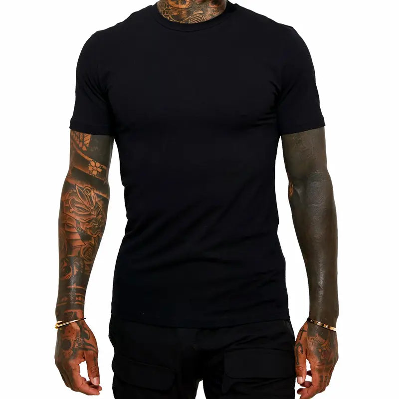 TRAILBLAZER Slim Fit White and Black Tees Crewneck (3 Pack)
