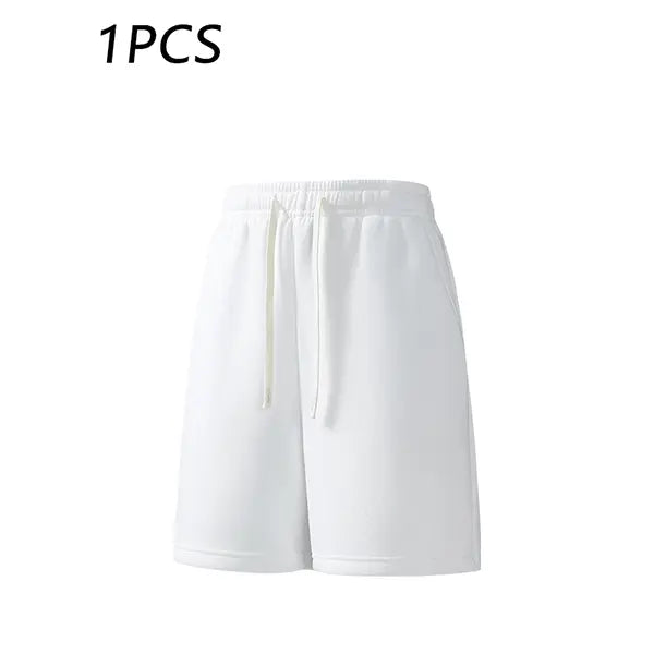 3-pack men’s summer casual shorts, elastic waistband, loose straight fit, comfortable breathable fabric