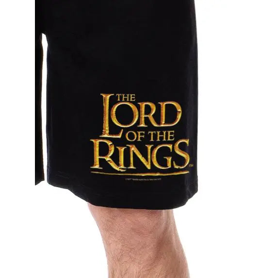 The Lord Of The Rings Mens' Movie Film Title Logo Sleep Pajama Shorts