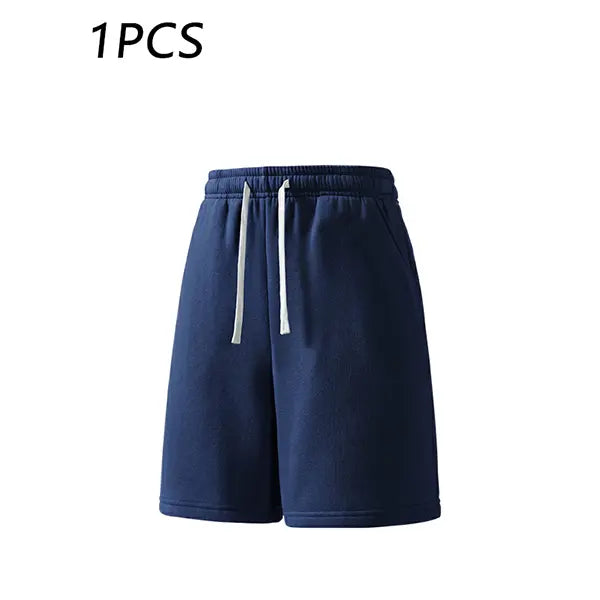 3-pack men’s summer casual shorts, elastic waistband, loose straight fit, comfortable breathable fabric
