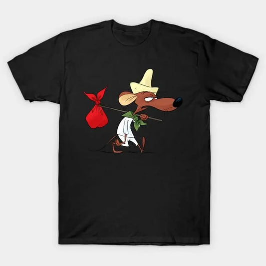 Men's 100% Cotton Round Neck Classic Casual Short-Sleeve T-Shirt - Digital Cartoon Print Streetwear Top, Unisex Design Fabric for 1 Target Scenario