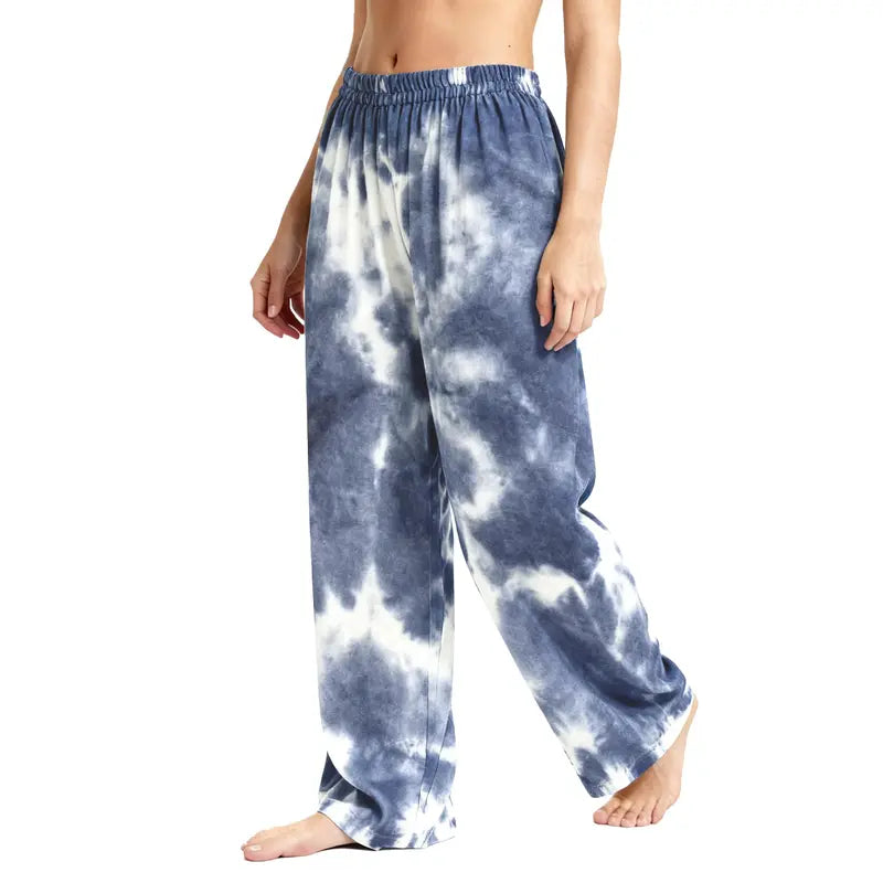 Holafish Pajama Pants Sleepwear Plaid Lounge Pant ,Plaid Tie-Dye Lounge Sleep Pants - Casual & Comfortable Loungewear Bottoms