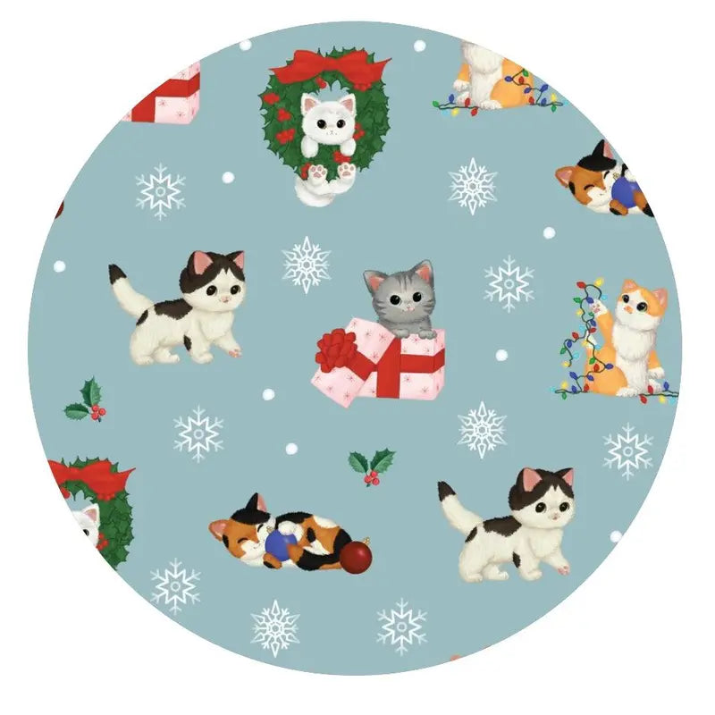 Whisker Wonderland Vintage Kittens Adult Bamboo Joggers Pajamas