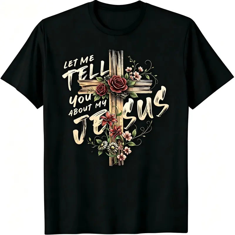 "All My Role Models Went To Prison" Christian Graphic T-Shirt for Men Women – Soft Breathable Cotton Crew Neck Short Sleeve, Wooden Thorn Cross Biblical Tee, Urban Faith Daily Top, Believer Gift, Machine Washable