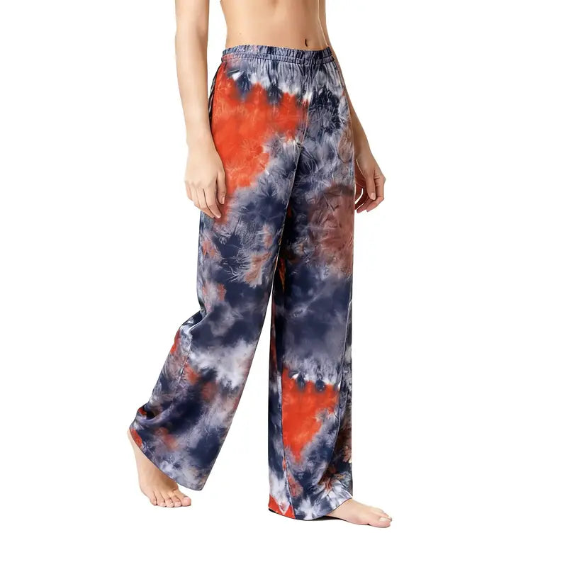 Holafish Pajama Pants Sleepwear Plaid Lounge Pant ,Plaid Tie-Dye Lounge Sleep Pants - Casual & Comfortable Loungewear Bottoms
