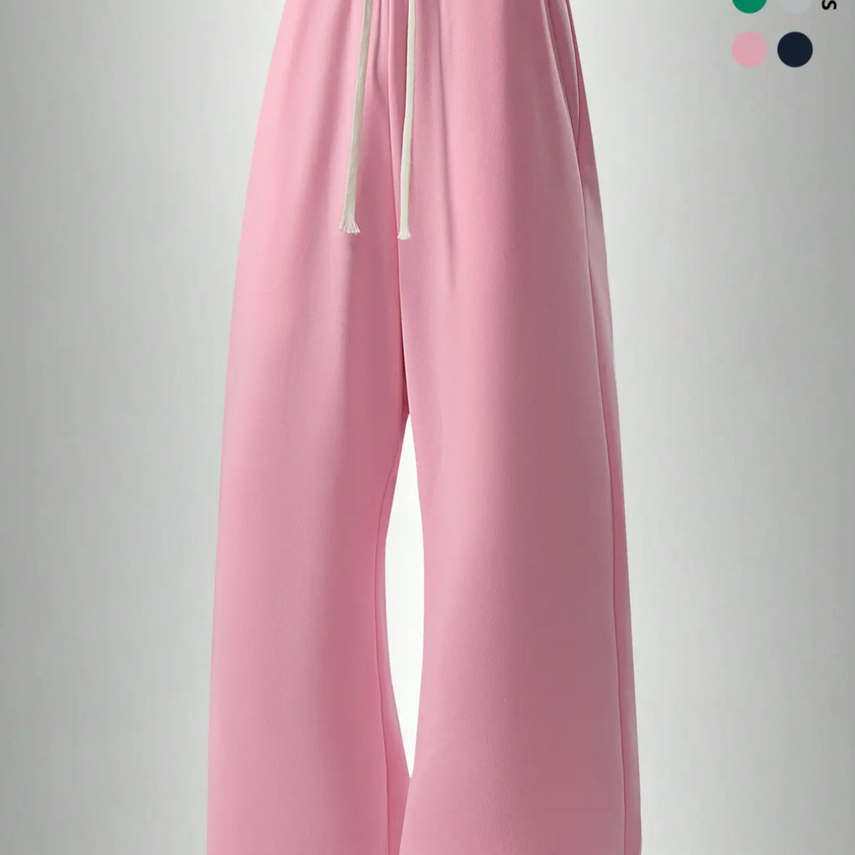 Men's Casual Long Pants, Casual Loungewear Pants, Classic Solid Pants, Casual Solid Drawstring, Soft Knit Drawstring Waist, Knitted Trousers, Side Pockets, Straight Leg Design, All Season Comfortable Daily Wear