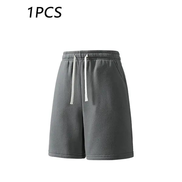 3-pack men’s summer casual shorts, elastic waistband, loose straight fit, comfortable breathable fabric