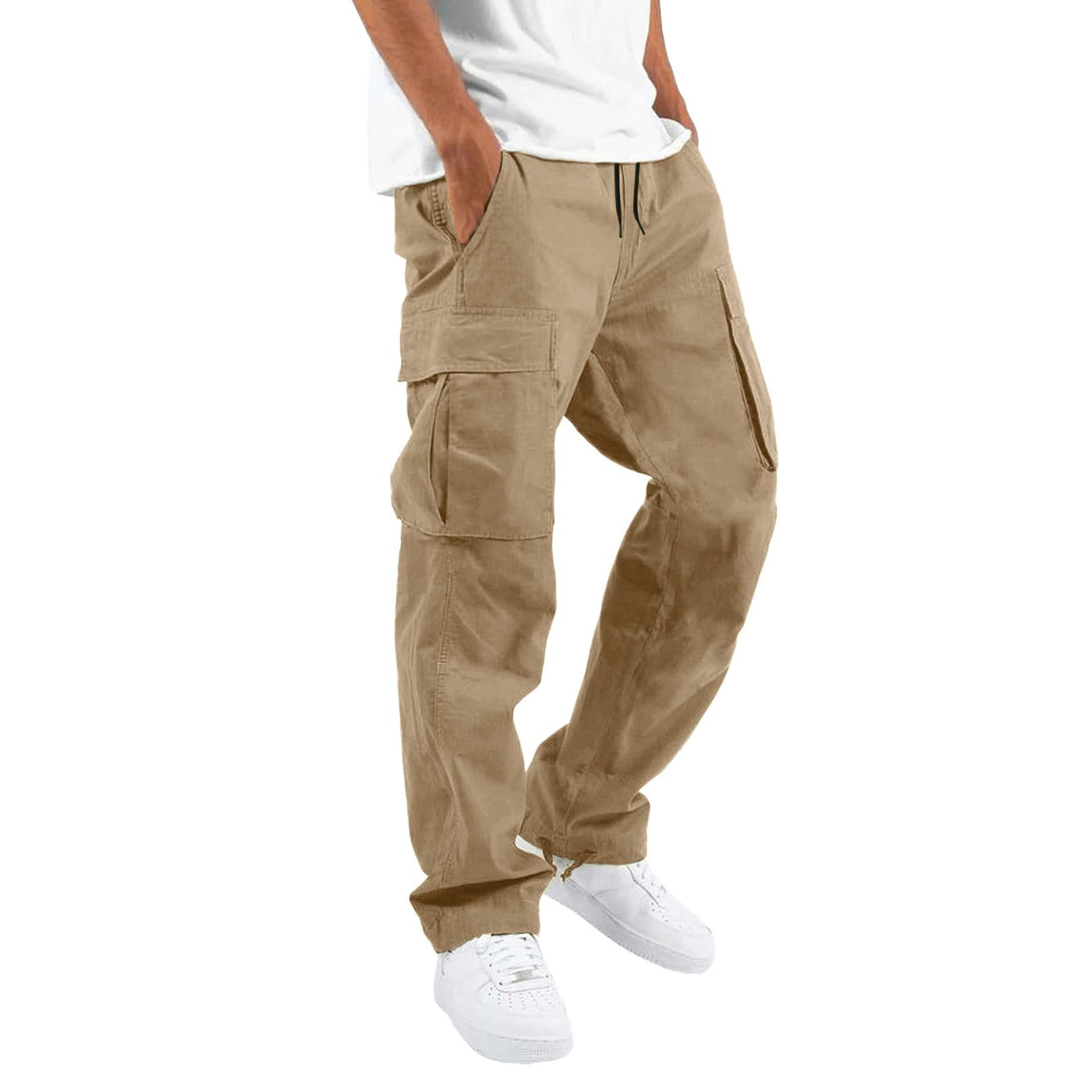Mens Cargo Pants Fall 2026 Stretch Hiking Work Pant With Multi Pockets