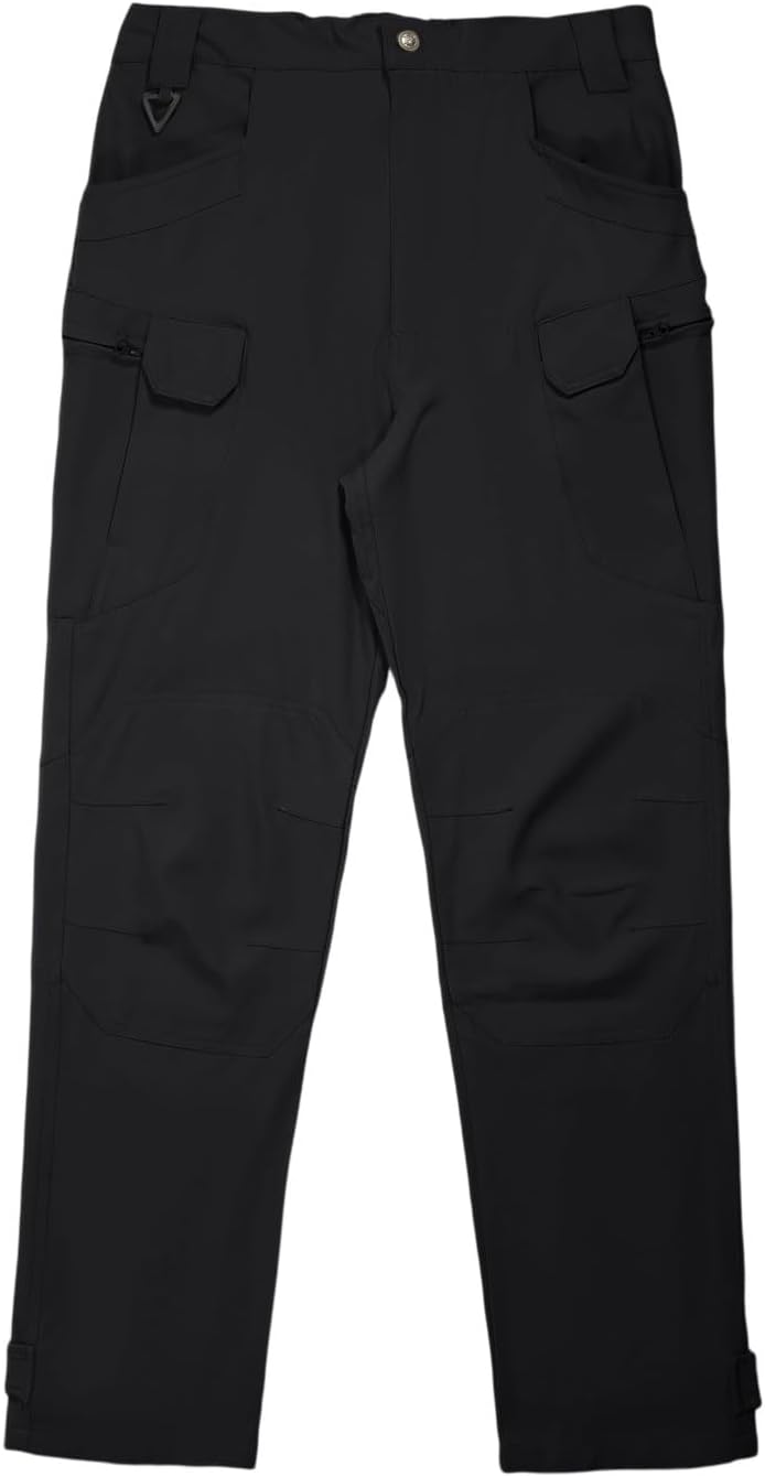 S-4XL Work Pants for Men Stretch Tactical Hiking Cargo Pant with Multi Pockets Casual Waterproof (No Belt)