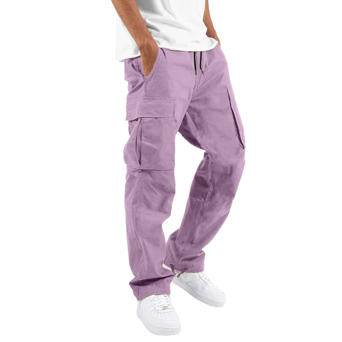 Mens Cargo Pants Fall 2026 Stretch Hiking Work Pant With Multi Pockets