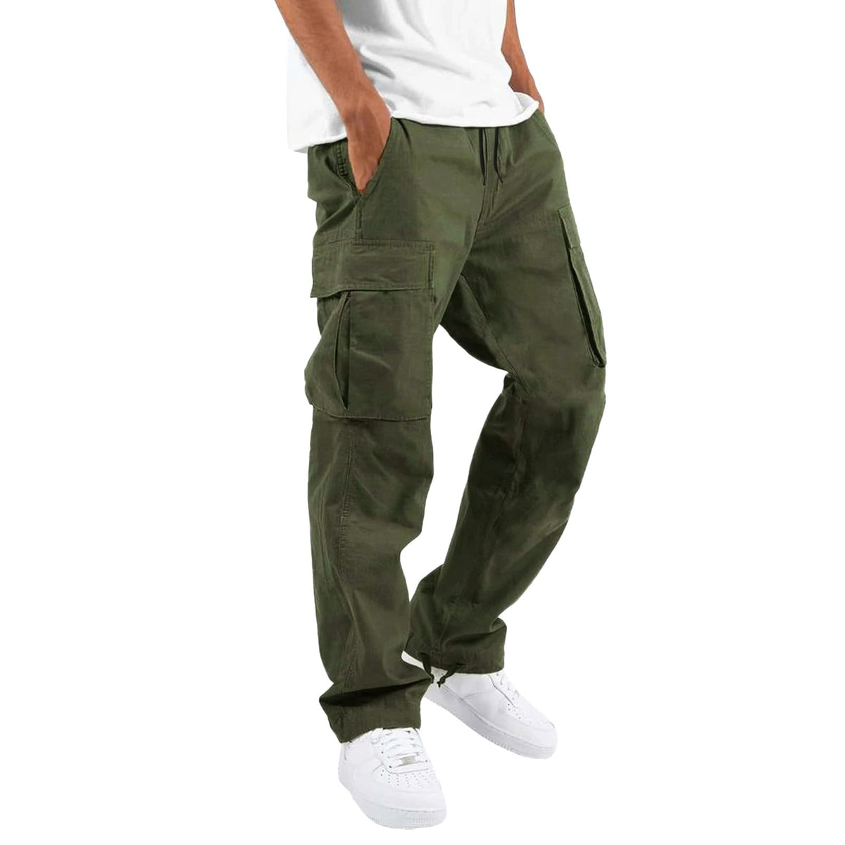 Mens Cargo Pants Fall 2026 Stretch Hiking Work Pant With Multi Pockets