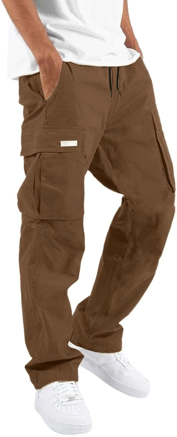 Mens Cargo Pants Fall 2026 Stretch Hiking Work Pant With Multi Pockets