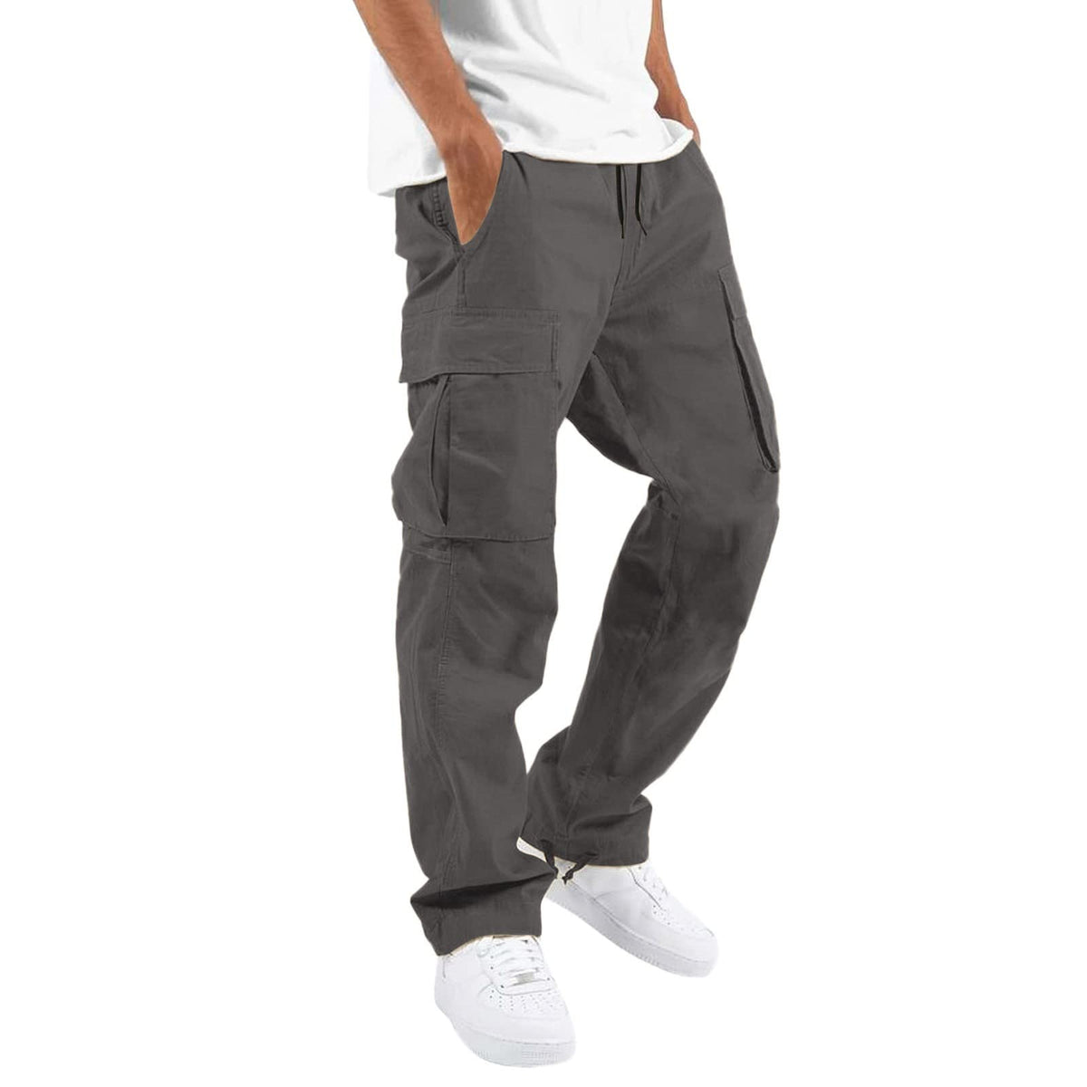 Mens Cargo Pants Fall 2026 Stretch Hiking Work Pant With Multi Pockets