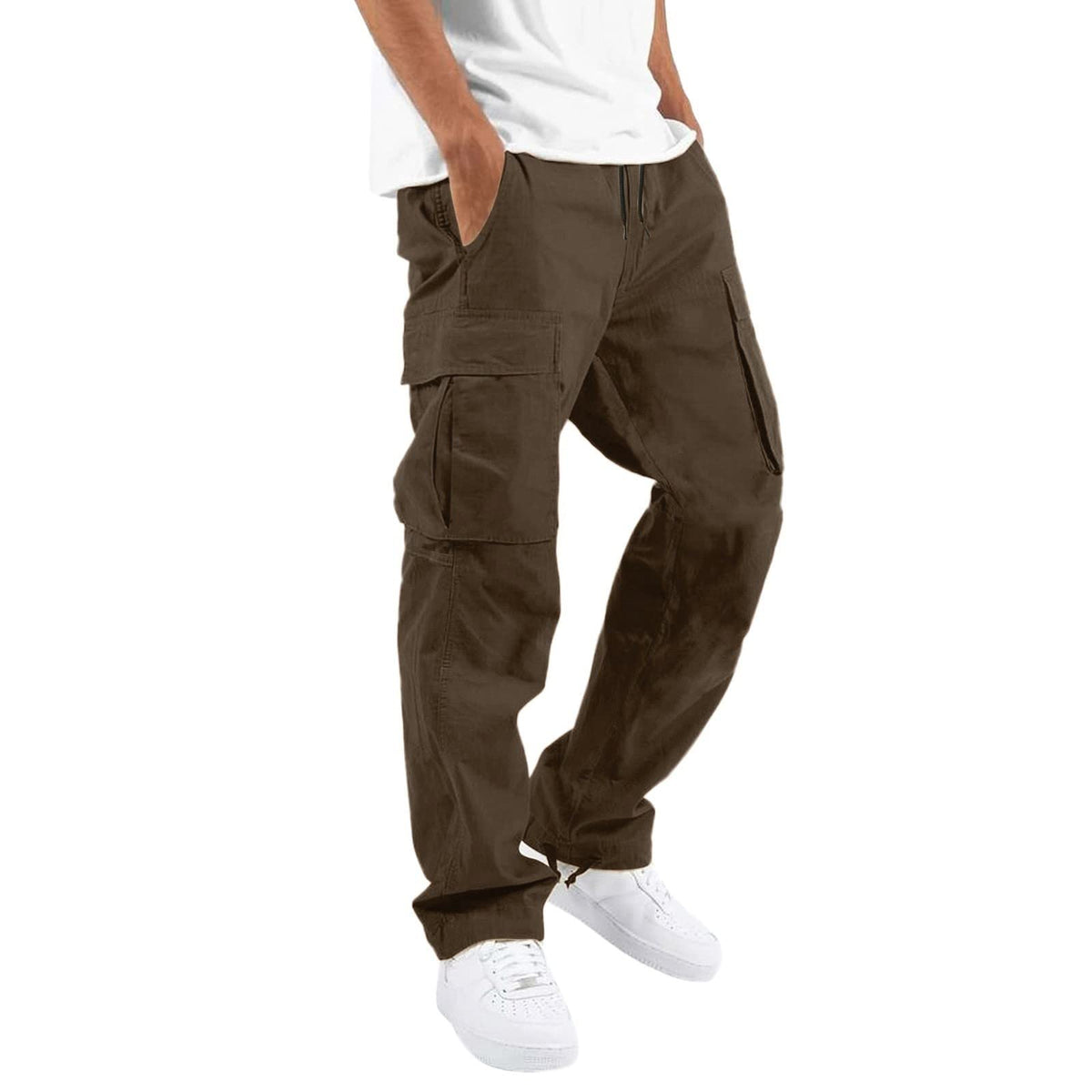 Mens Cargo Pants Fall 2026 Stretch Hiking Work Pant With Multi Pockets