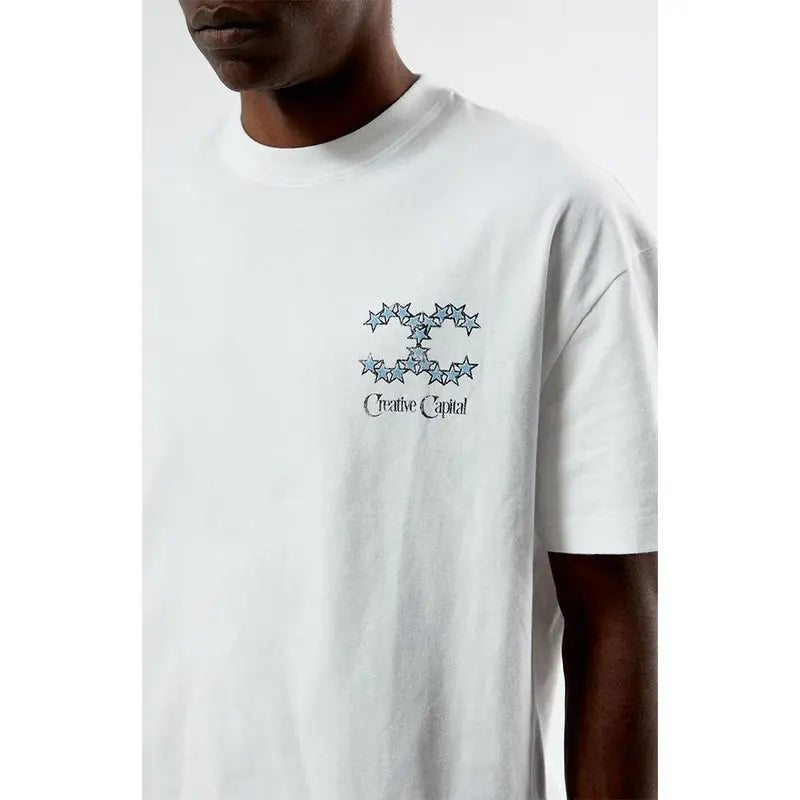 Pacsun Men's Creative Capital Cropped Boxy T-Shirt