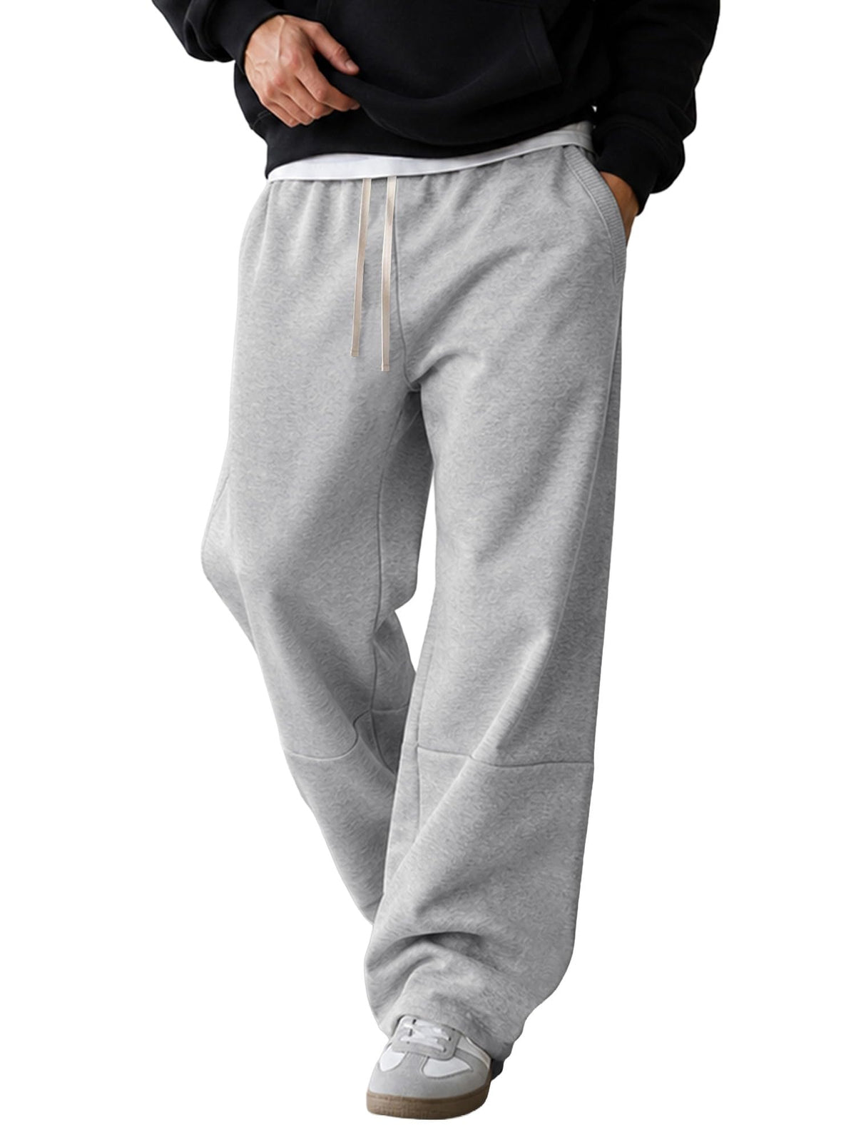 JMIERR Men's Baggy Sweatpants Straight Leg Drawstring