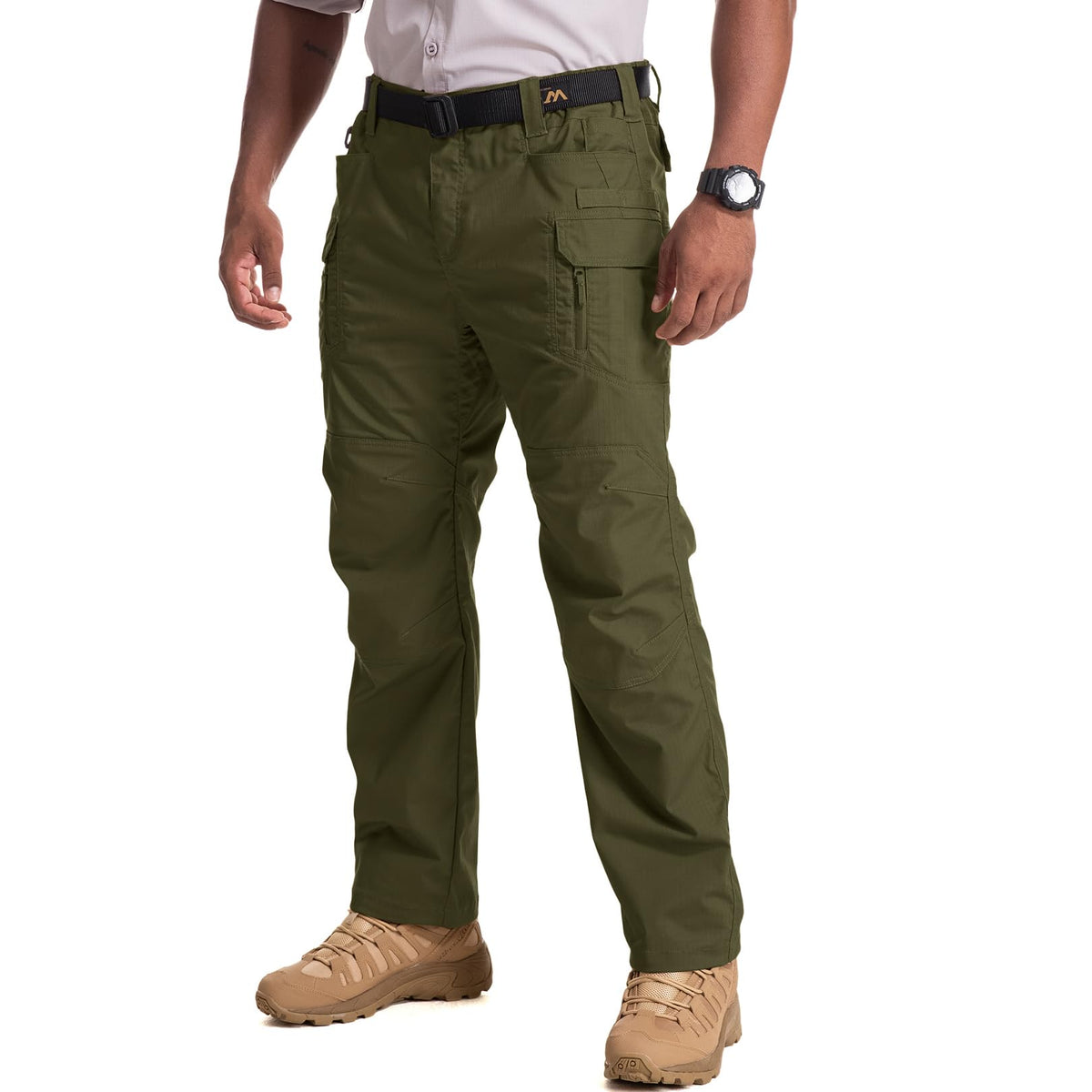 Mens Cargo Pants Tactical Cotton Flex Stretch BDU Outdoor Hiking Work Pants