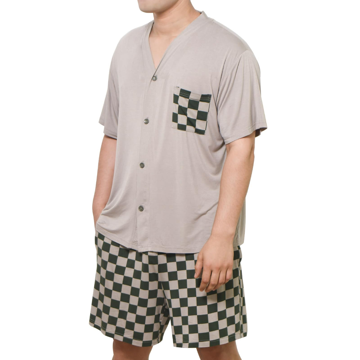 Donfri Modal Sleepwear Set for Men, Short Sleeve