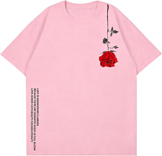 Mens Graphic Tees Oversized Creative Graffiti Tshirt