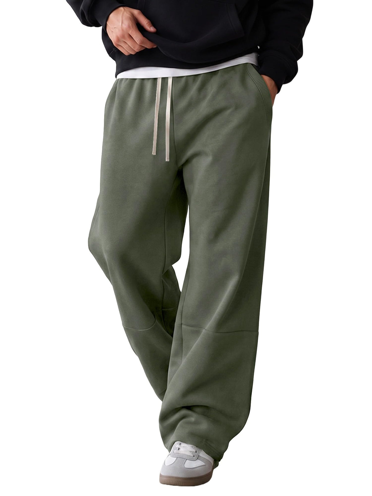 JMIERR Men's Baggy Sweatpants Straight Leg Drawstring