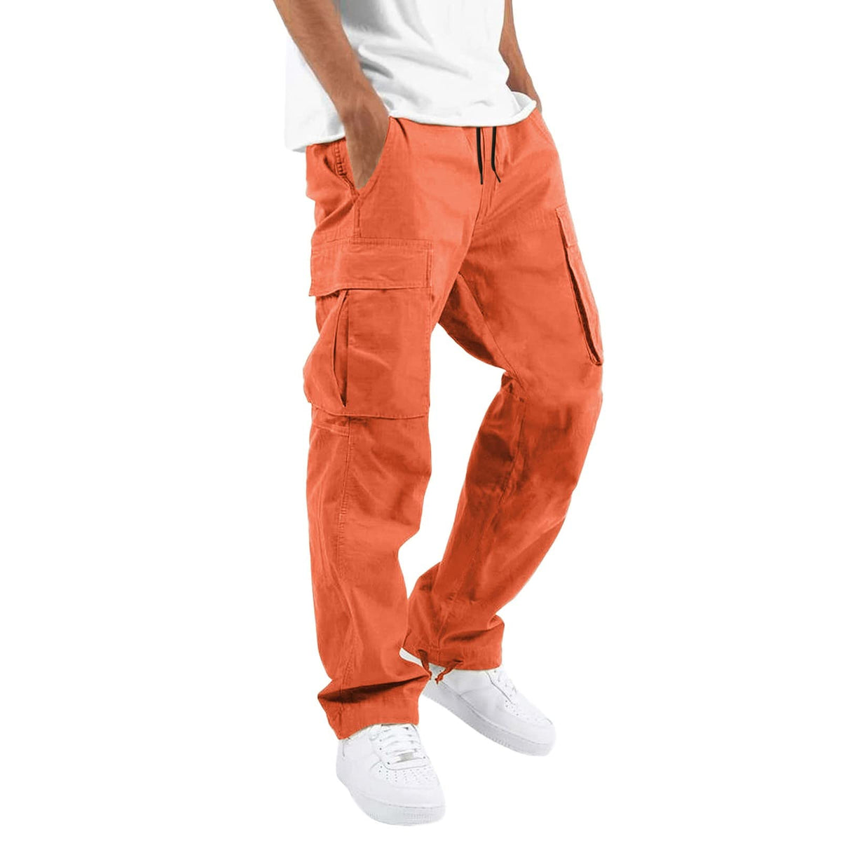 Mens Cargo Pants Fall 2026 Stretch Hiking Work Pant With Multi Pockets