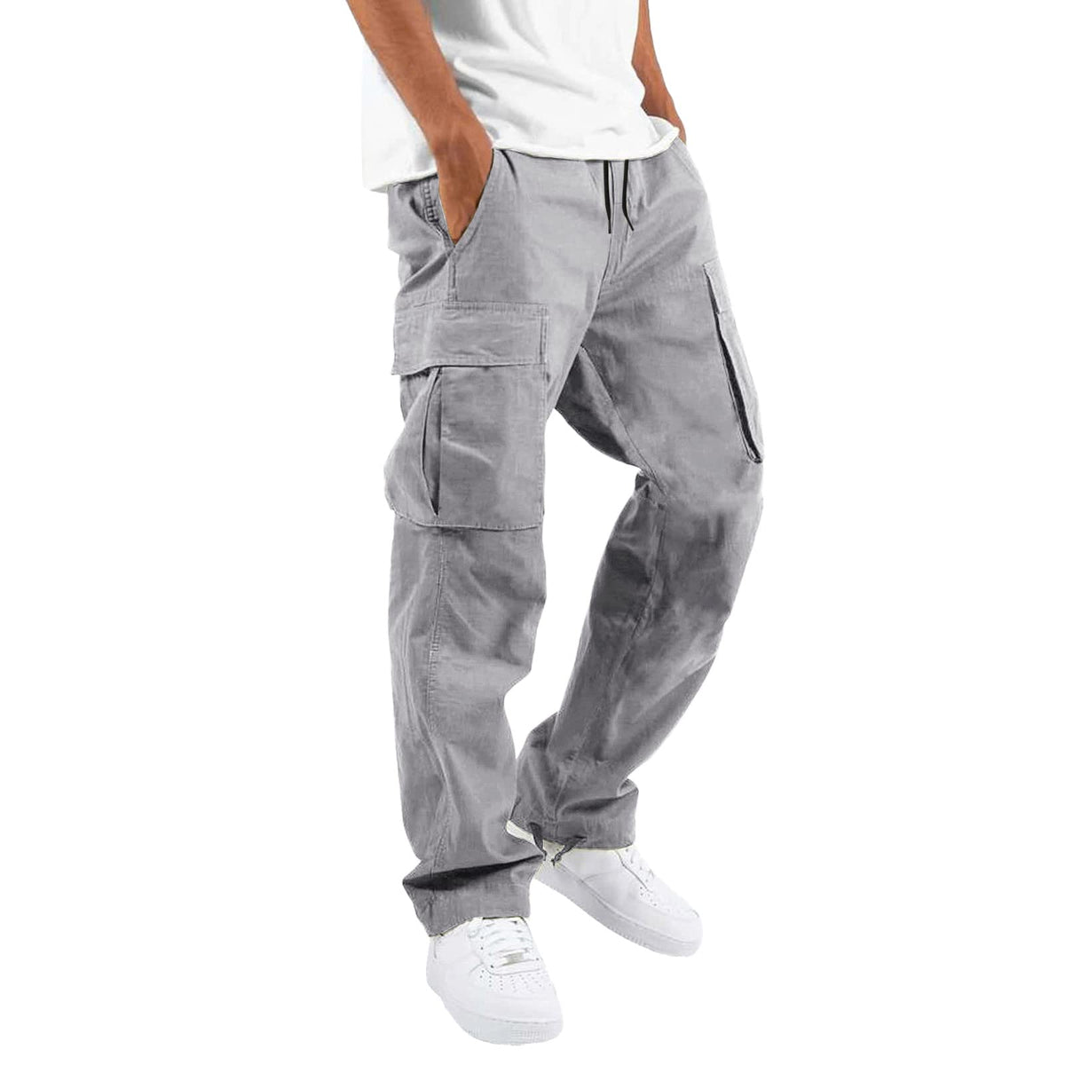 Mens Cargo Pants Fall 2026 Stretch Hiking Work Pant With Multi Pockets