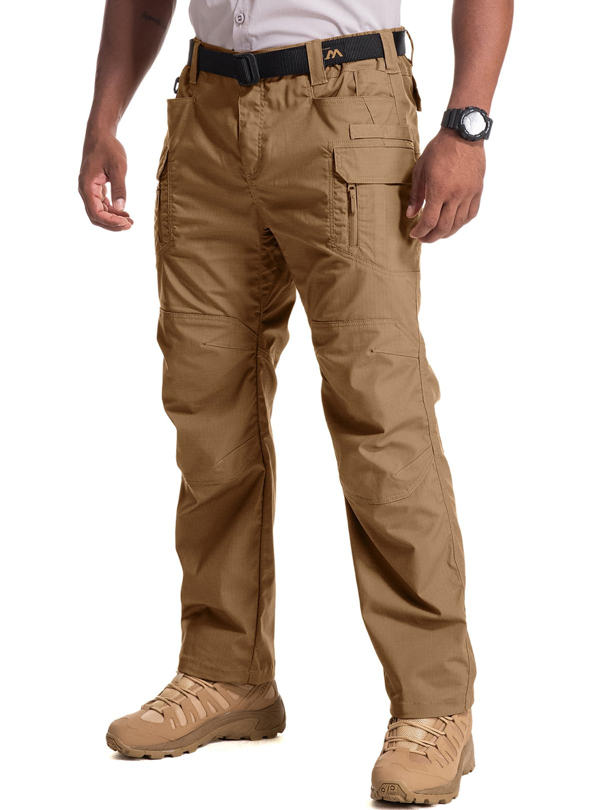 Mens Cargo Pants Tactical Cotton Flex Stretch BDU Outdoor Hiking Work Pants