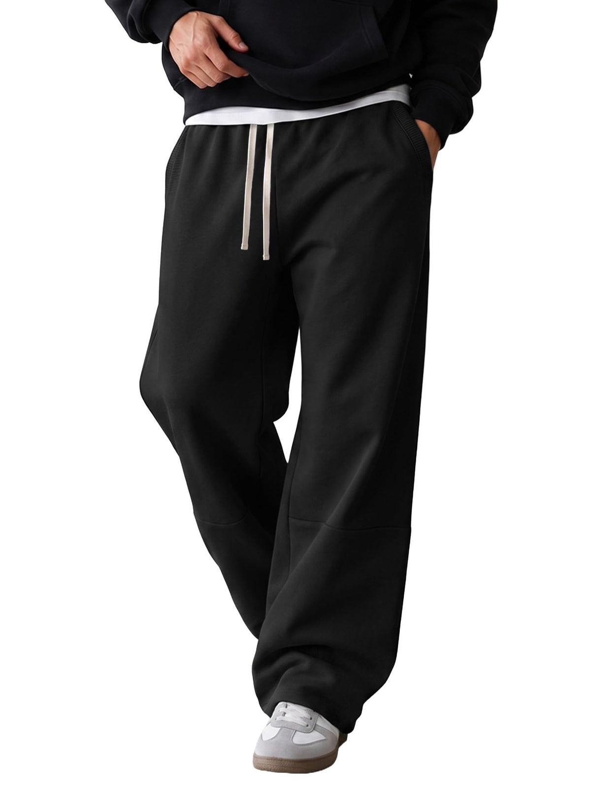 JMIERR Men's Baggy Sweatpants Straight Leg Drawstring
