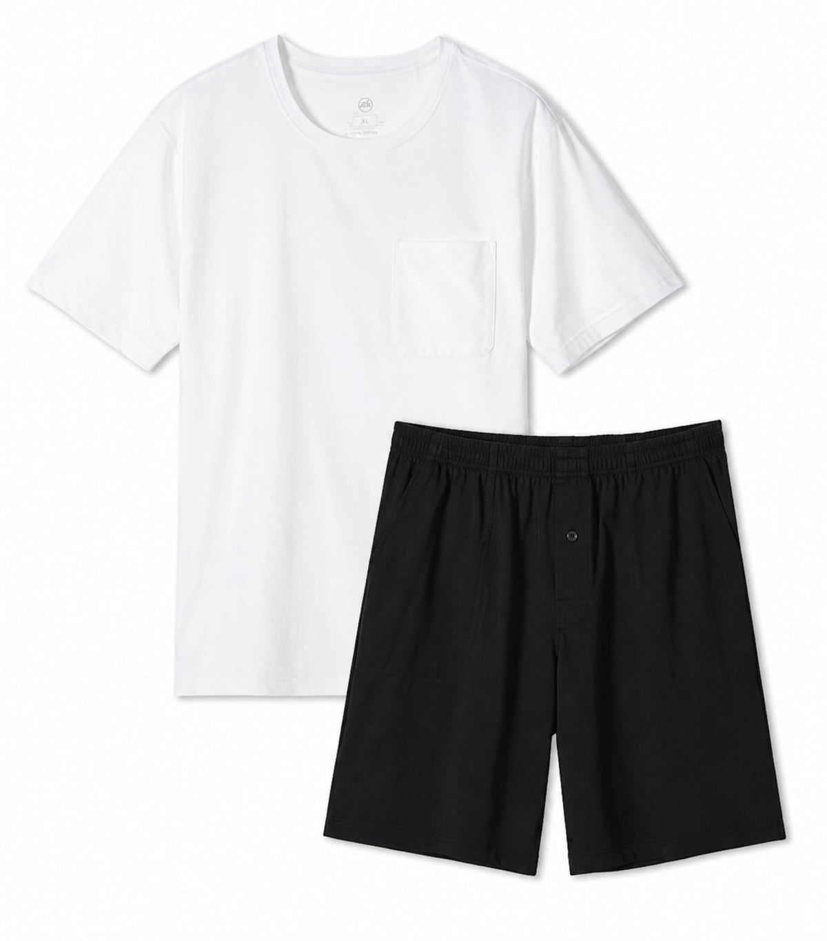 DAVID ARCHY Men's Short Sleeve Pajama Set, 2-Piece Top and Shorts