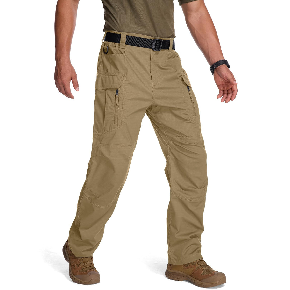 Mens Cargo Pants Tactical Cotton Flex Stretch BDU Outdoor Hiking Work Pants