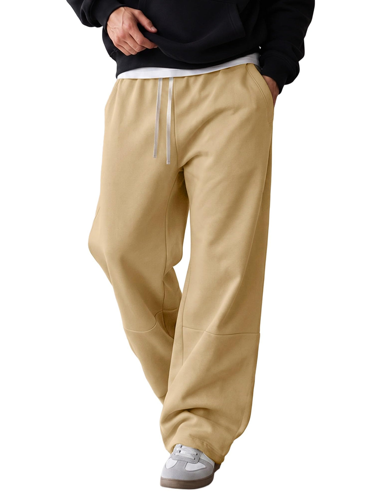JMIERR Men's Baggy Sweatpants Straight Leg Drawstring
