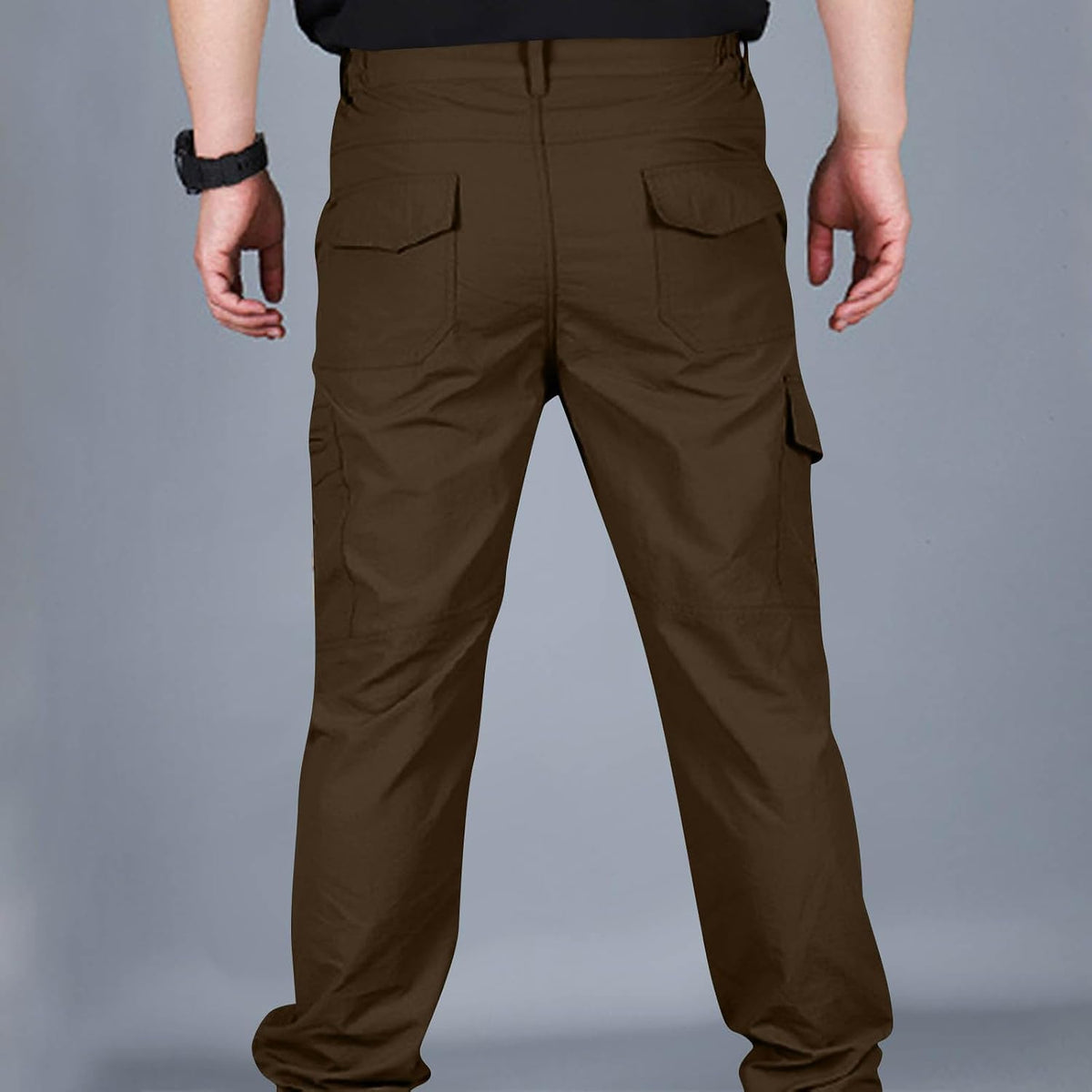 Men's Tactical Cargo Pants Straight Leg Ripstop Hiking Climbing Sweatpants Waterproof Mens Outdoor Work Multic-Pocket