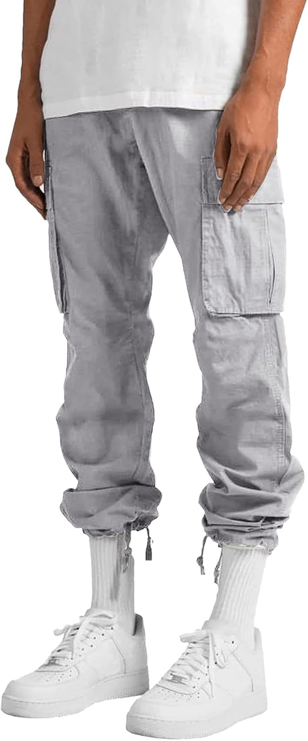 Mens Cargo Pants Fall 2026 Stretch Hiking Work Pant With Multi Pockets