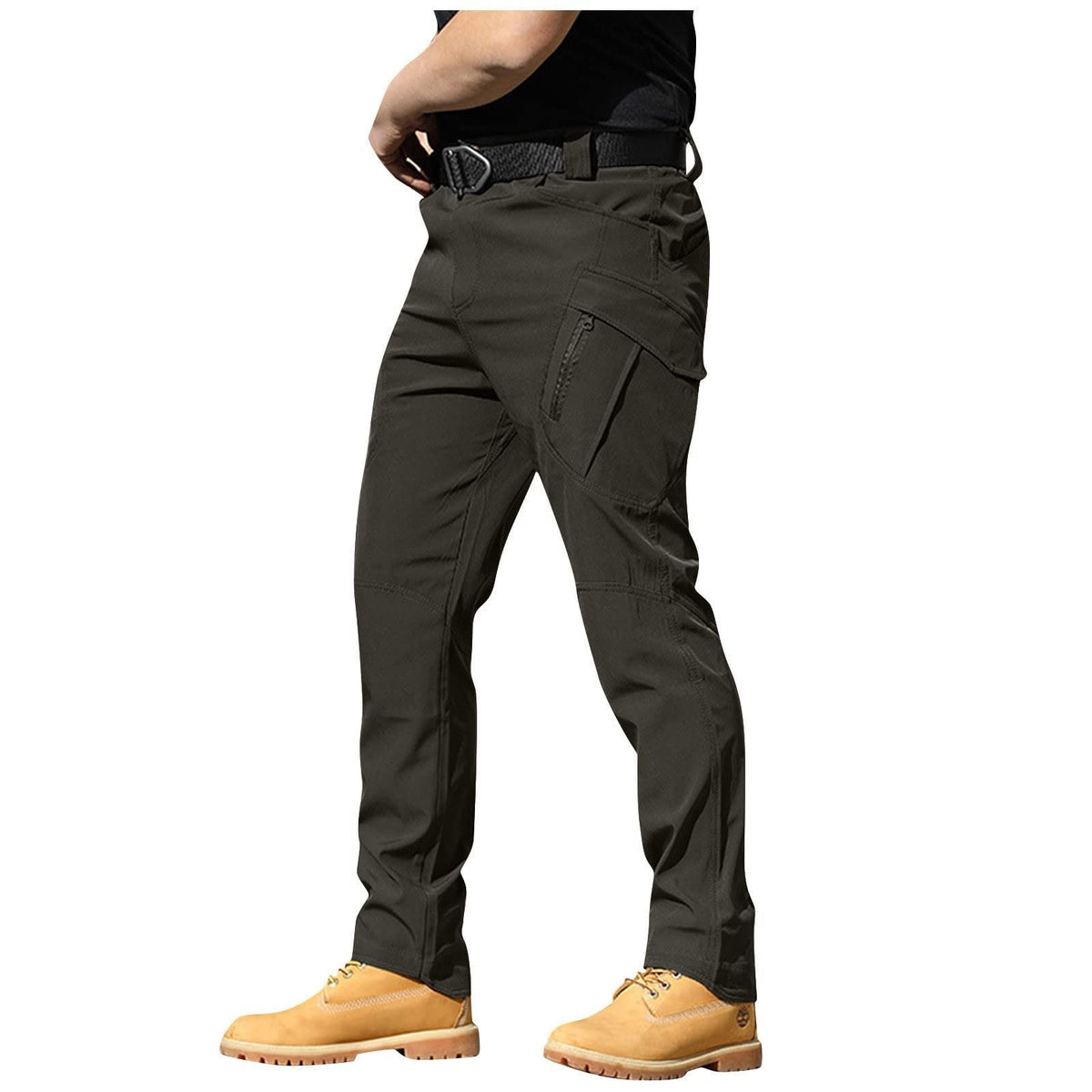 Mens Cargo Pants Water Resistant Relaxed Fit Hiking Work Pants Multi Pockets Ripstop Flex Baggy Camo Tactical Pant
