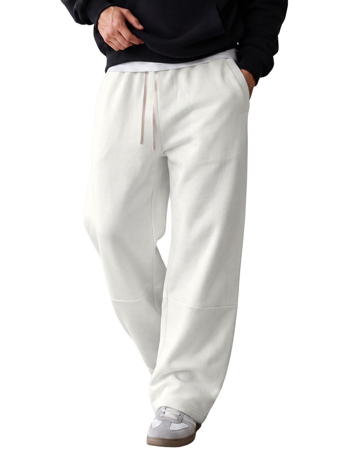 JMIERR Men's Baggy Sweatpants Straight Leg Drawstring