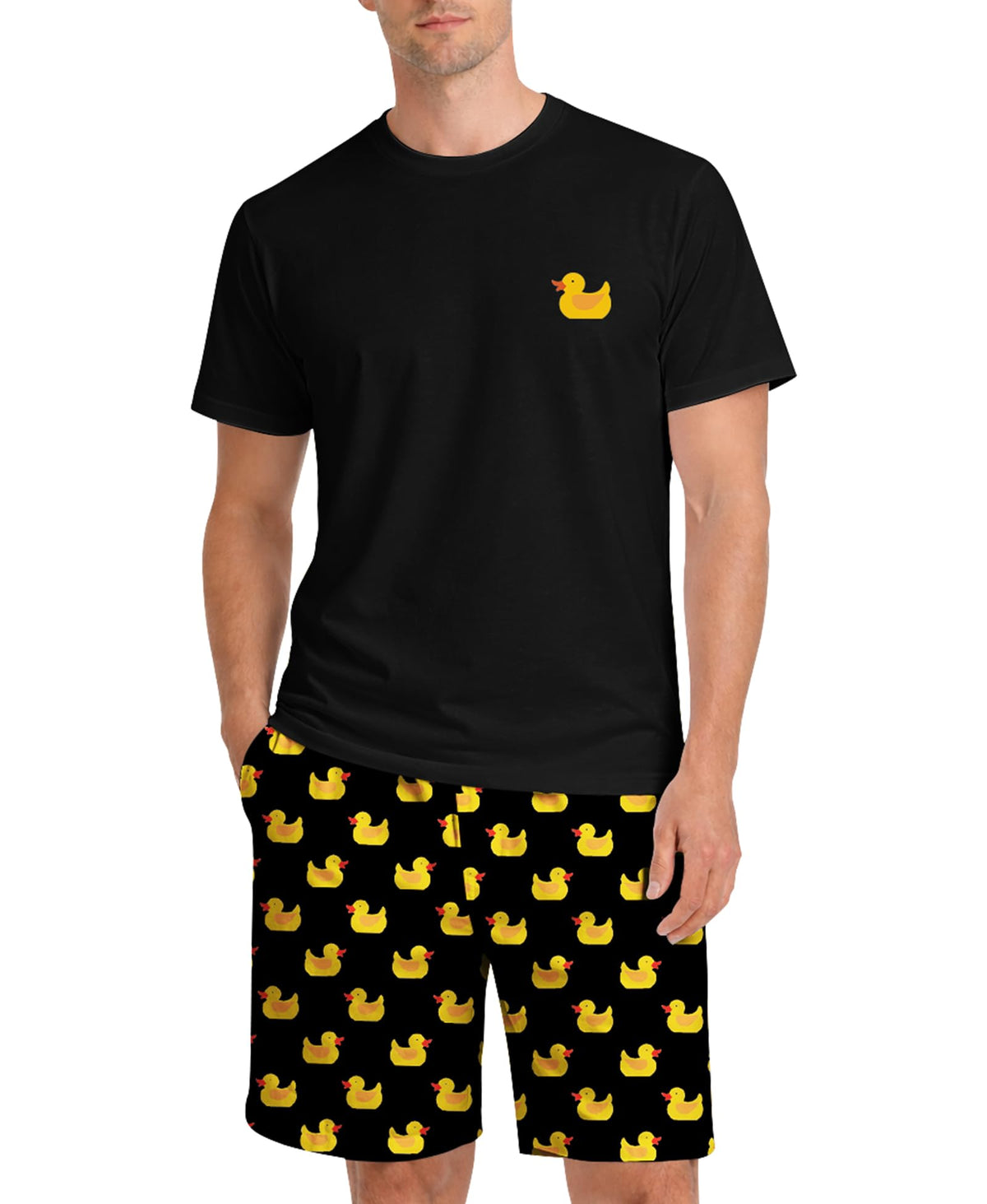 Yoimira Mens Soft Pajama Set Short/Long Sleeve 2 Piece PJs with Pockets